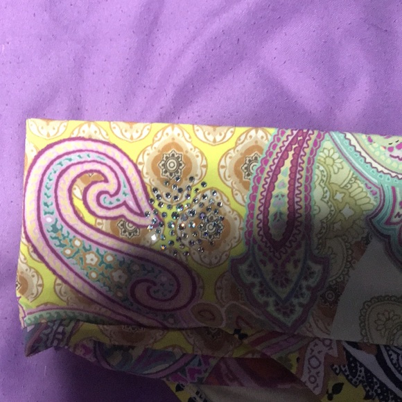 Like NwoT ondadeMar swim suit bikini 2 piece rine stones jems size 6 - Picture 5 of 6